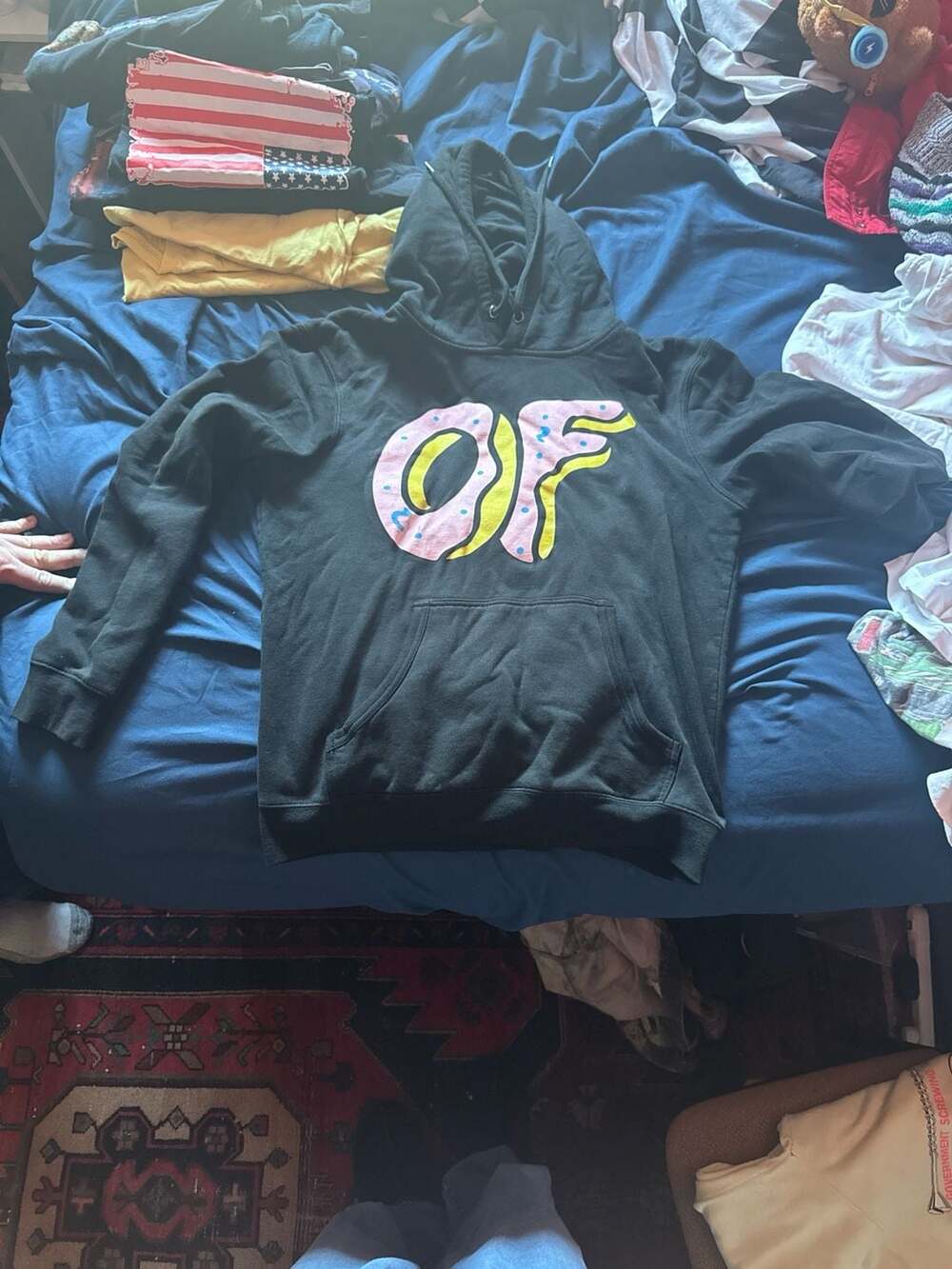 Odd Future Donut OFWGKTA Black Pullover Hoodie